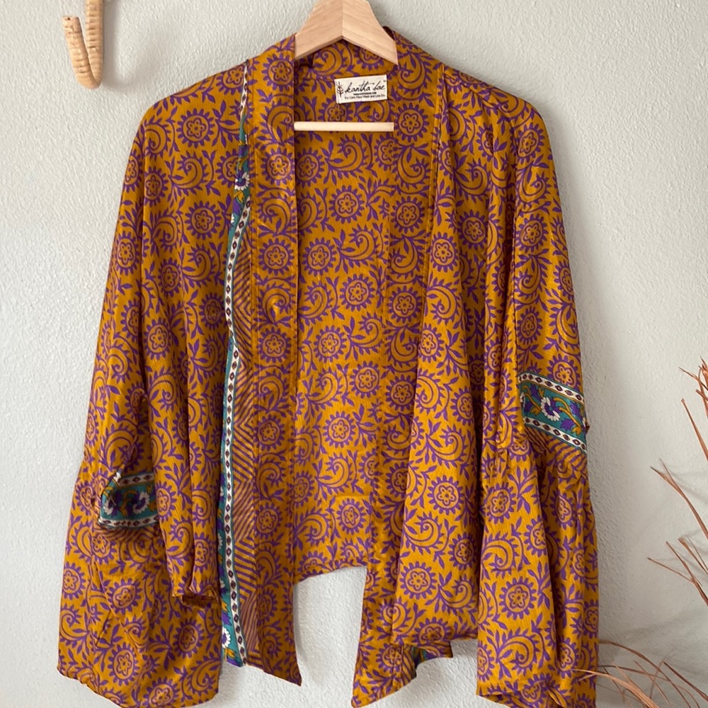 Kantha Bae Silk shrug NEW